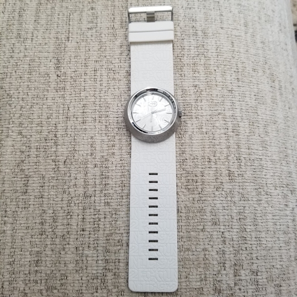 Ecko Unlimited Accessories Marc Ecko Watch The Eerowhite Textured Rubber Band Watch Poshmark